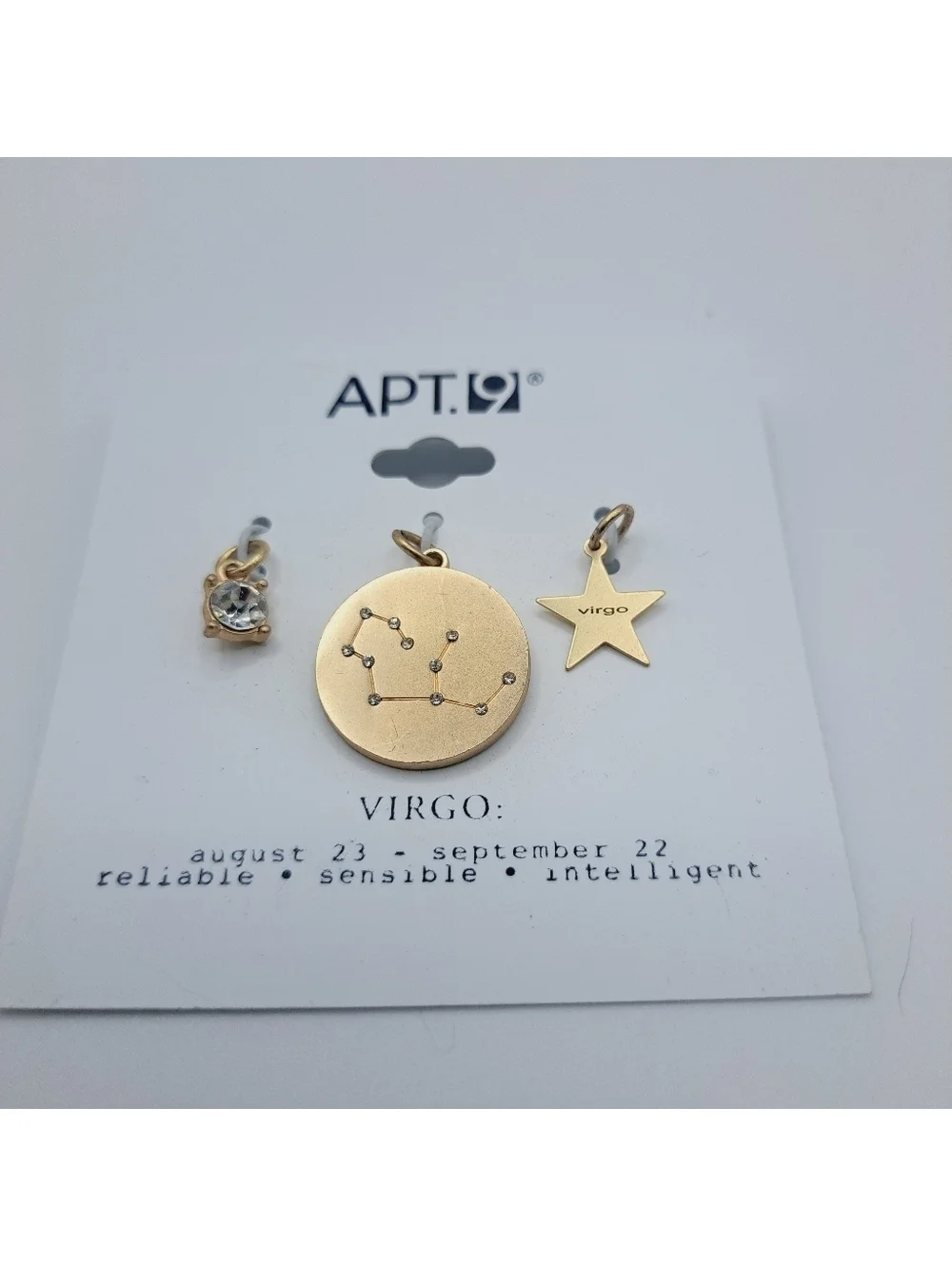 Virgo Zodiac Pendant Charm Set
